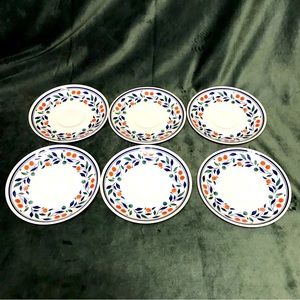 Johnson Brothers LUGANO England Set of 6 saucers 6”